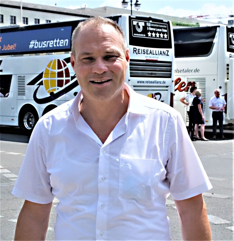 Der engagierte Busfahrer Ralf Schibich.


