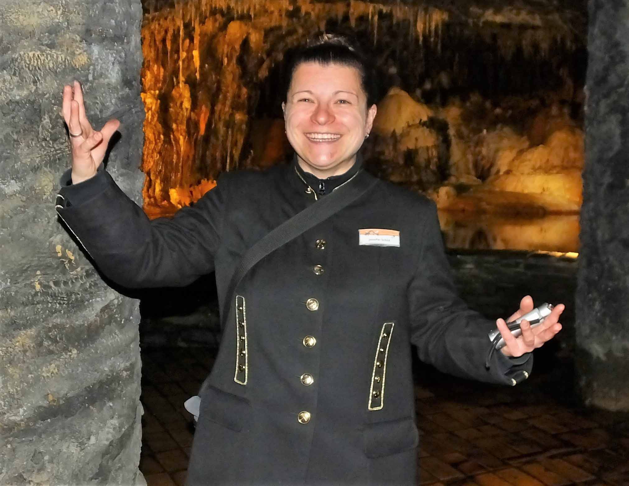 Grottenführerin Jennifer Schild.