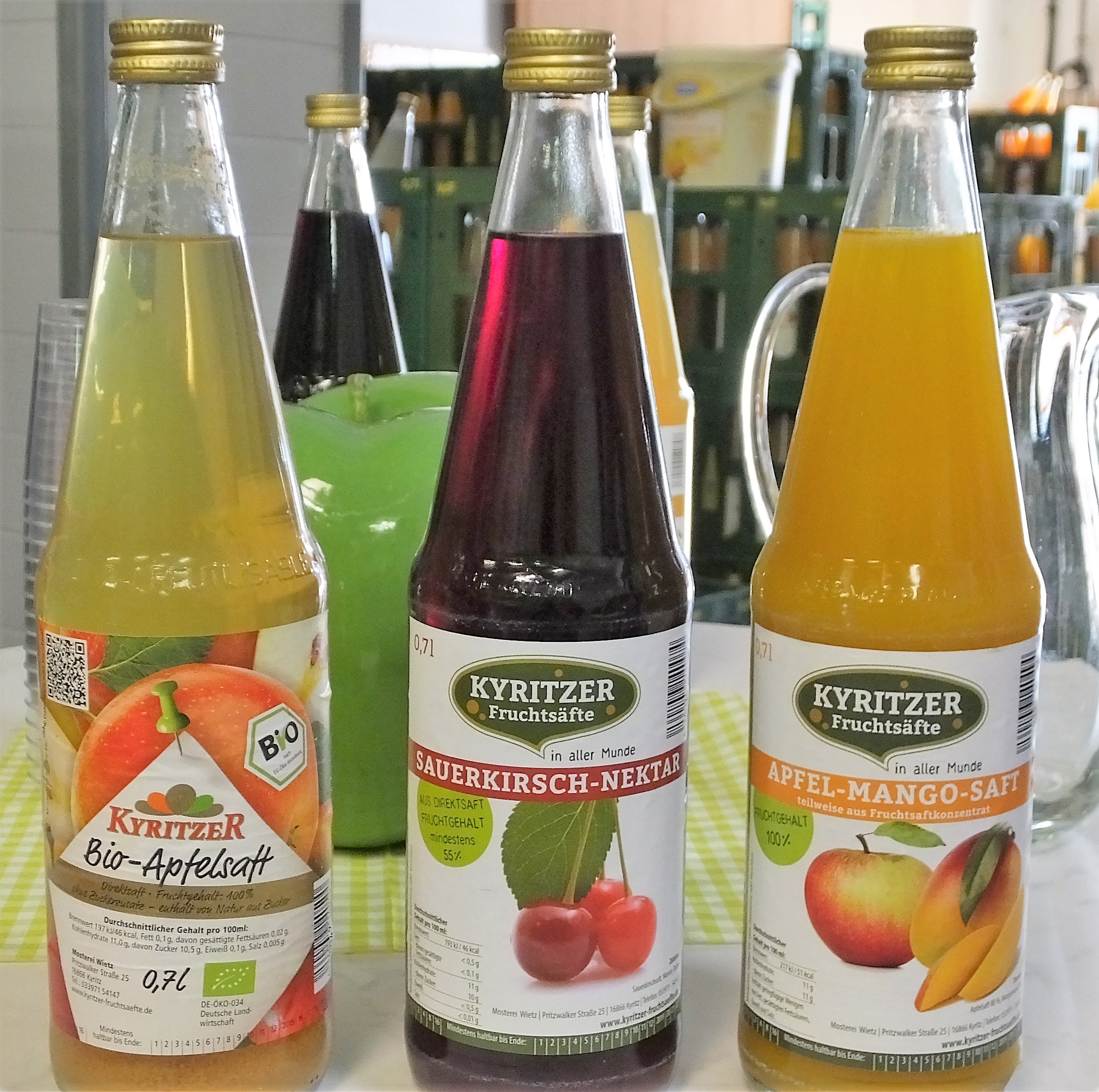 Wohlschmeckend und vitaminreich - die hochwertigen Obstsäfte aus Kyritz.